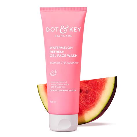 DOT & KEY Watermelon Super Glow Gel Face Wash With Vitamin C&Cucumber ...