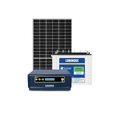 Luminous NXGPRO Inverter (1) with LPTT 12150H Battery (1) and Solar ...
