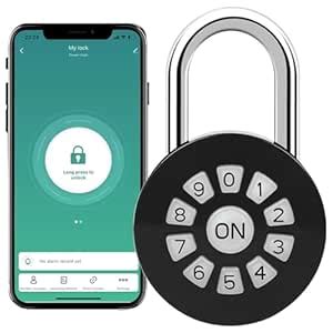 Smart Password Padlock, Password/Phone APP Control(iOS/Android) Padlock ...