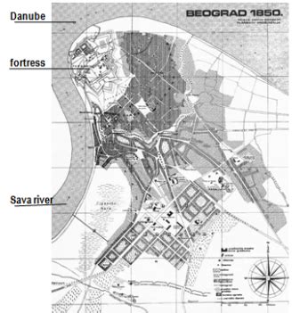 Figure 2. Old Belgrade: the traditional historic city