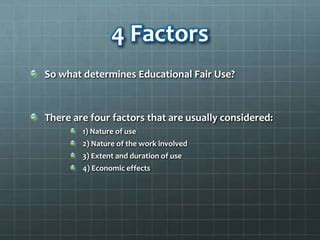Education fair use | PPT