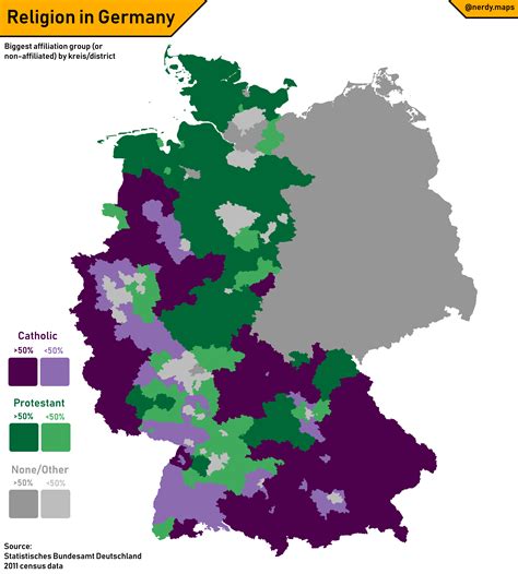 [OC] Religion in Germany : r/MapPorn
