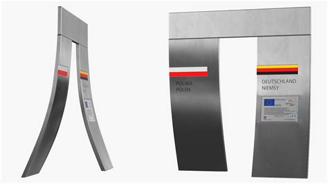 Poland Germany Border Gate 3D Model - TurboSquid 2007464