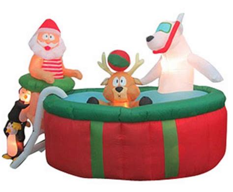 Image result for Christmas Pool Inflatables