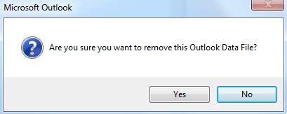 Image result for Remove Outlook Data File
