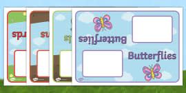 👉 Editable Class Group Names (Minibeasts) (teacher made)