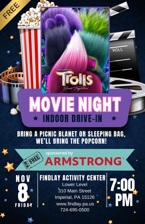 Indoor Movie: Trolls 3, Findlay Township Activity Center (lower level ...