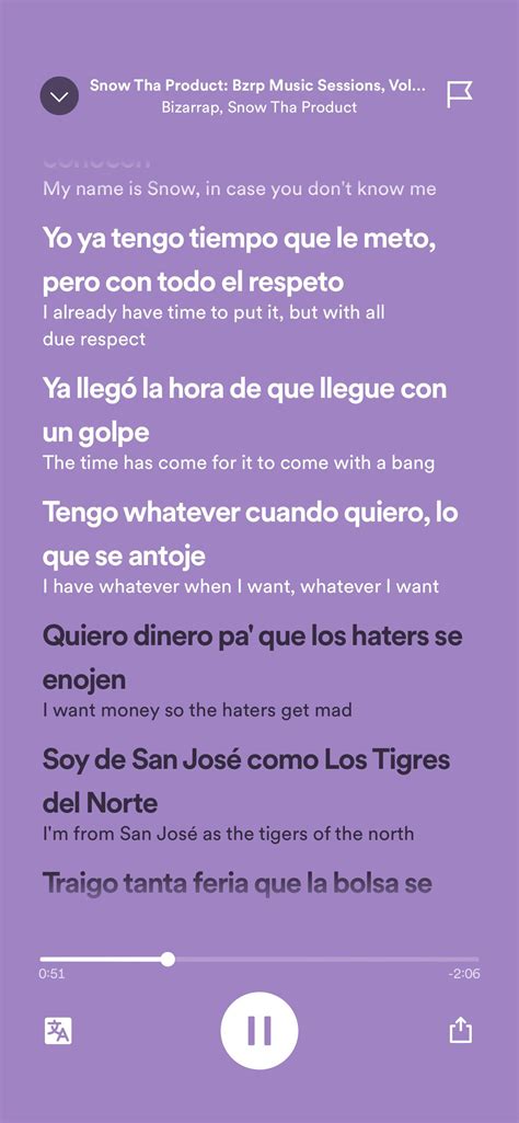 Translated lyrics - saw this on Spotify. Would love AM to do similar ...