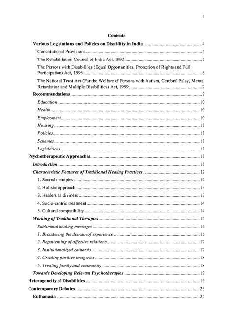 Po D Unit 4 - Psychology of Disability: Legislations & Policies in ...