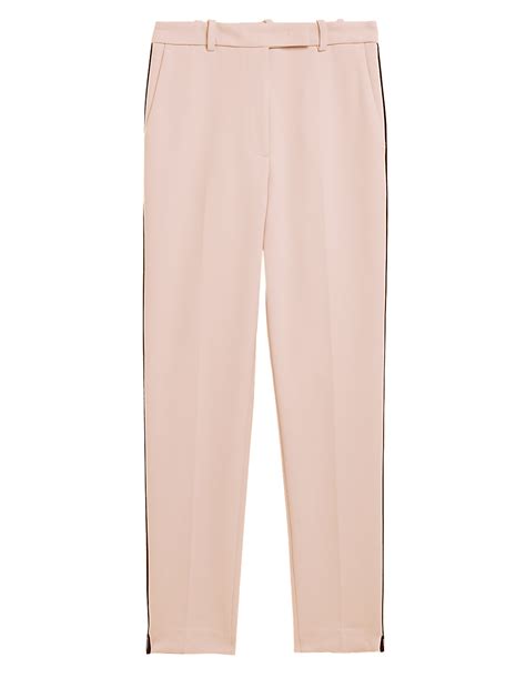 Buy Side Stripe Ankle Grazer Trousers at Marks & Spencer