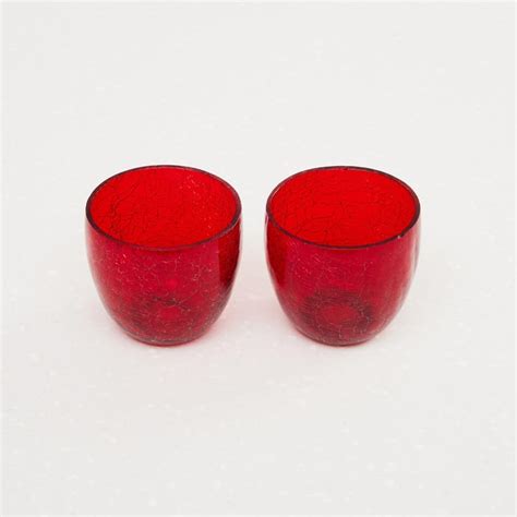 Buy Redolance Crackle Votive Holders - Set Of 2 Pcs. from Home Centre ...