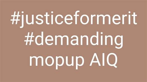 Petition · Demanding MCC to conduct mopup round For AIQ students ...