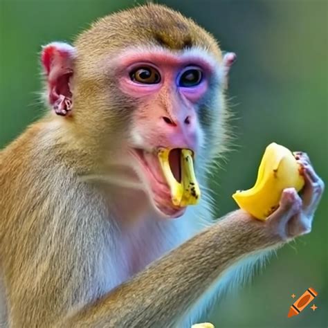 Monkey Eating Banana Funny
