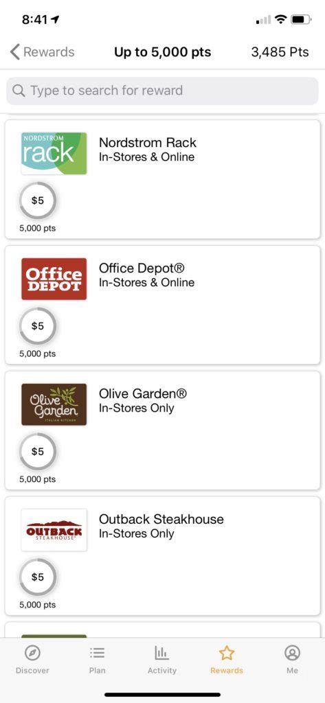 Image result for Fetch Rewards Gift Card List