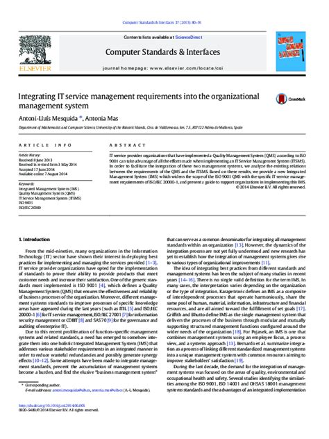 Image result for Service Management Requirements