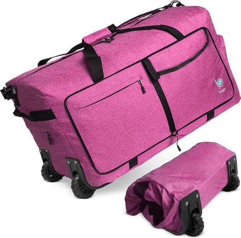 Amazon.com | Bago Rolling Duffle Bag with Wheels - 31" 120L Foldable ...