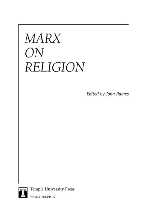 Marxist Critique of Religion - ####### Temple University Press PHIL ...