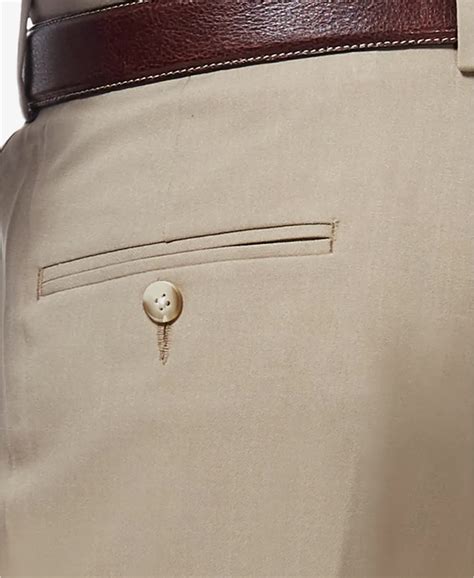 Haggar Men's Premium Comfort Stretch Classic Fit Solid Pleated Dress ...