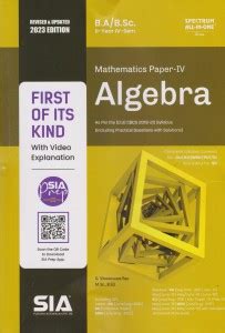 Algebra (Mathematics Paper –IV) B.A/B.Sc. II-Year IV-Sem As Per The (O ...