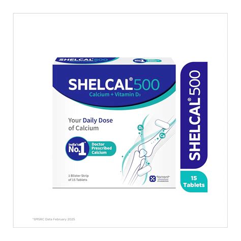Shelcal 500 Calcium Tablets With Vitamin D3 For Healthy And Strong Bone ...