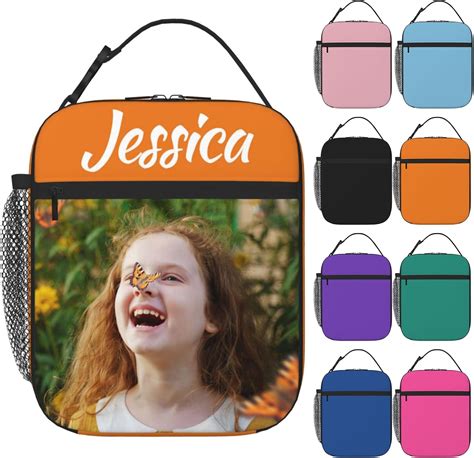 Amazon.com: MESHELEY Personalized Lunch Box Custom Lunch Bag for Men ...