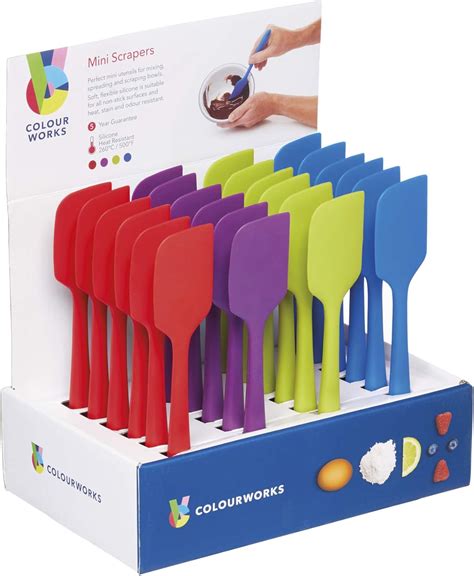 Colourworks EMCCWMINISPATDISP Mini Silicone Spatulas for Baking, Pack ...