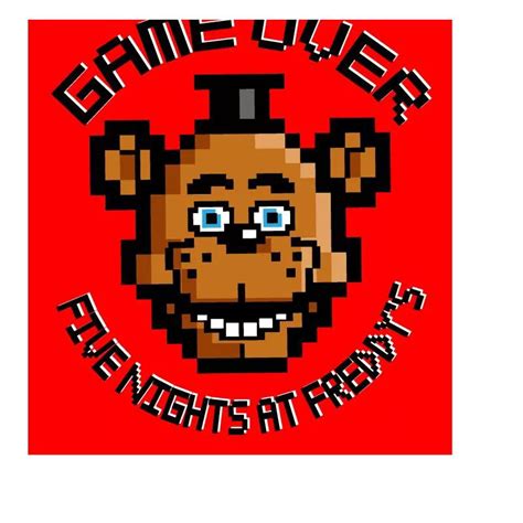 Buy Five Nights at Freddy’s Game Over Freddy Pixel Art Boy’s Red T ...