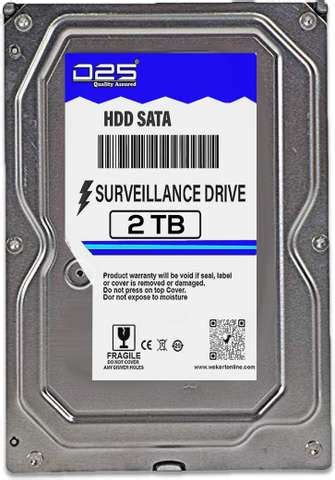 D25 4TB Hard Disk for HIKVISION (iDS-7104HQHI-M1/S) 4 Channel HD CCTV ...