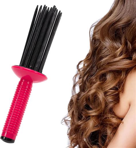 Curling Roll Comb,Curly Hair Brush,Air Volume Comb,Hair Fluffy Curling ...