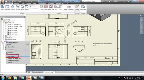 Inventor Drawing Tutorial 的图像结果