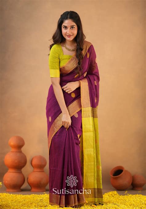 Sutisancha Woven Heritage Handloom Cotton Saree