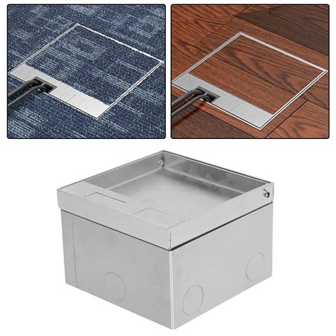 Weatherproof Electrical Floor Boxes Floor Lew Electric PUFP SQ SS USB