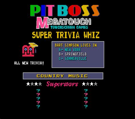 [mdk] Pit Boss Megatouch (9235-00-01 R0A) download for mame 0.288