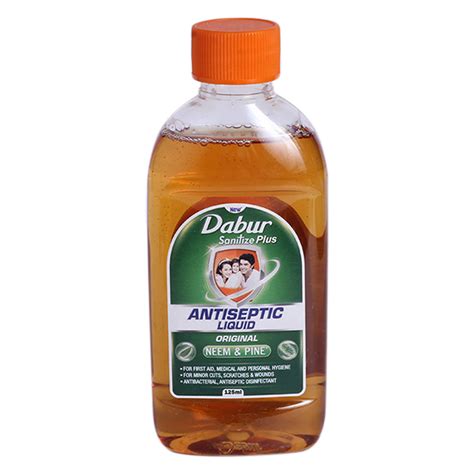 Dabur Sanitize Plus Antiseptic Liquid, 125 ml యొక్క ఉపయోగాలు ...
