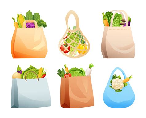 Reusable Grocery Bag Clip Art