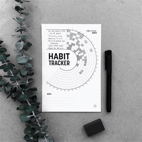 Buy Minimalist Habit Tracker PRINTABLE // Monthly Habit Tracking ...