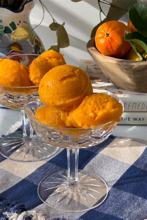 4 Ingredient Tangerine Dreamsicle Ice Cream (dairy free) - Justine ...