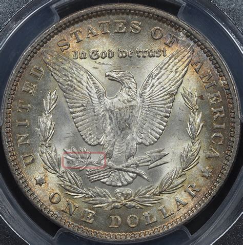 1890 Morgan Silver Dollar Pcgs Ms 64 Toning