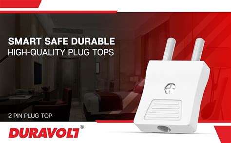 Buy Duravolt Polycarbonate 2 Pin Male To Male Adapter Male Socket Non ...