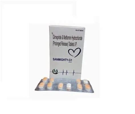 Cardiac Diabetic Range - Metformin Hydrochloride 1000mg, Glimepride 1mg ...
