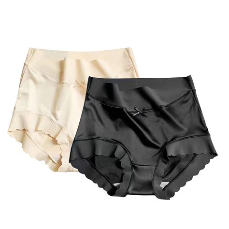Silk Underwear for Women, Comdrip Womens Premium Satin Ice Silk High ...