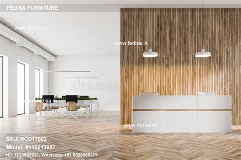 Office Receptionist Chairs Bamboo Reception Desk Small Salon Reception ...