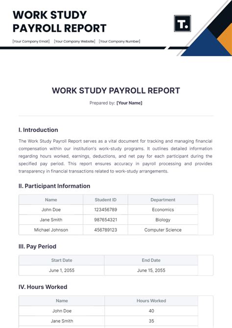 Image result for Work Study Report