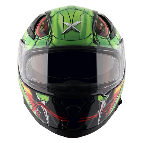 APEX VENOMOUS D/V BLACK NEON GREEN free smoke visor – HELMETWALA.COM