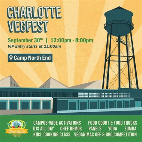 CHARLOTTE VEGFEST 2023 RETURNS TO CAMP NORTH END ON SEPTEMBER 30 TO ...