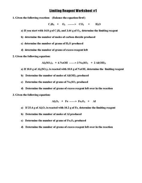 Stoichiometry Excess Reagent Example 的图像结果
