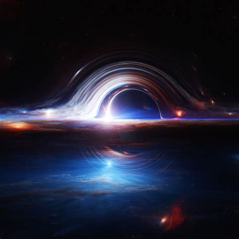 Phoenix A Black Hole 3D Render Wallpaper - 2048x2048 Resolution