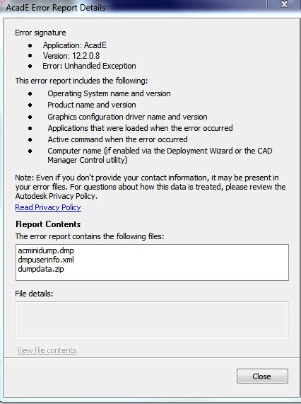 Image result for How to Solve AutoCAD Error Report