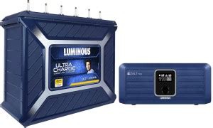 LUMINOUS Zolt 1100 with UCTT 28066 Tubular Inverter Battery Price in ...