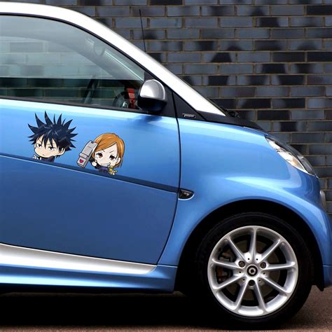 Buy FourFine 4 Pcs 5.7 Kaisen Anime Car Decals Jujutsu GoJou Satoru JDM ...